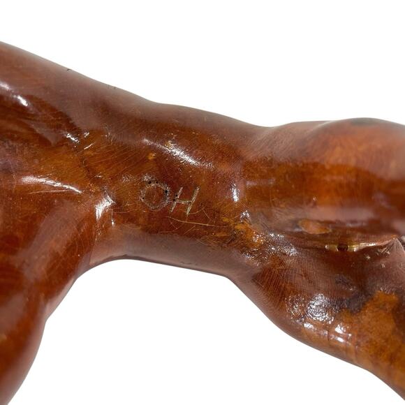 Vintage MCM Hand Carved Wooden Camel Figurine Sculpture Decor Nativity Piece - Picture 5 of 8